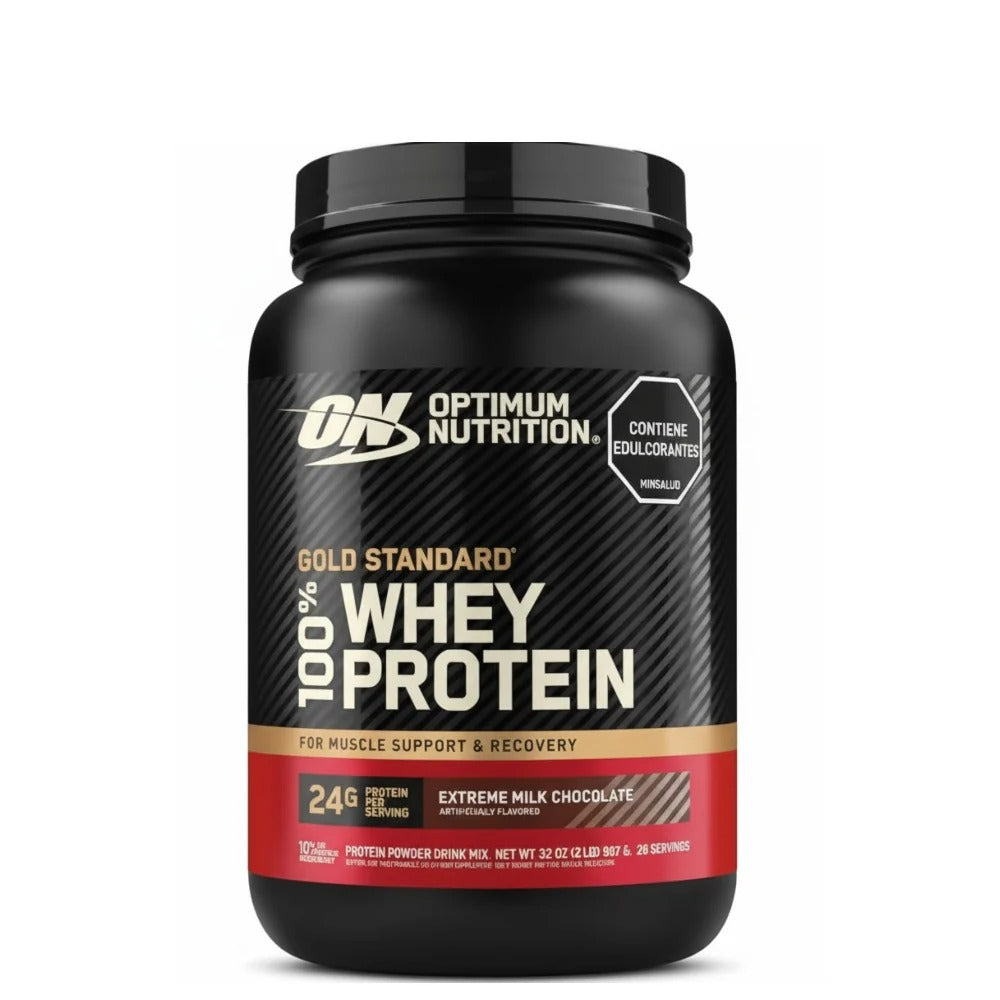 Optimum Nutrition Gold Standard 100% Whey Protein Extreme Milk Chocolate - 2 Libras (28 Servicios)