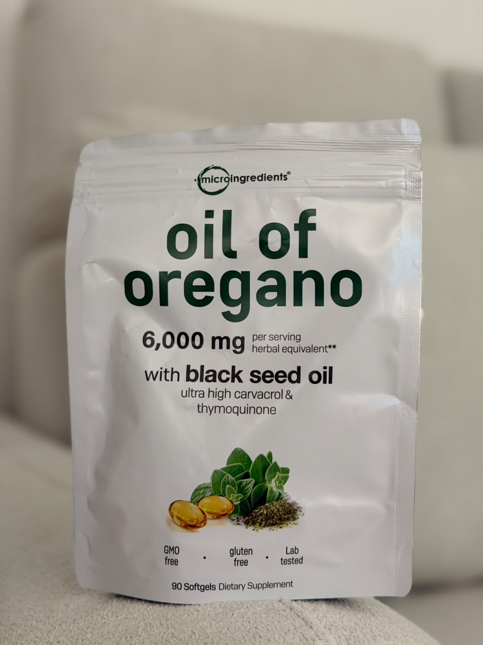 MICRO INGREDIENTS CAPSULAS BLANDAS DE ACEITE DE OREGANO