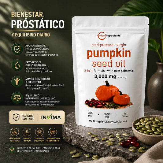 PUMPKIN SEED OIL| SEMILLAS DE CABAZA 1000 mg MICRO INGREDIENTS
